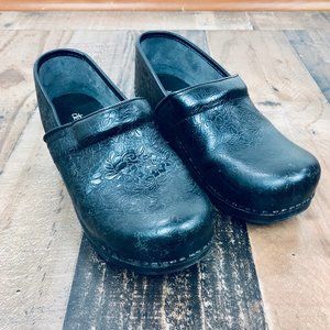 Dansko Black Professional Leather Clogs Size 38